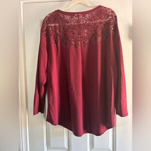 2XL maroon top so soft